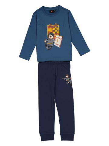 LEGO Pyjama in Dunkelblau/ Blau