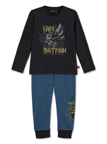LEGO Pyjama in Schwarz/ Petrol