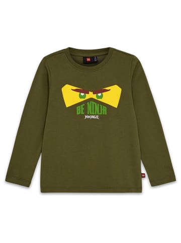 LEGO Longsleeve in Khaki/ Gelb