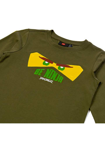 LEGO Longsleeve in Khaki/ Gelb