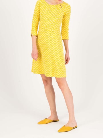 Blutsgeschwister Jurk "Mod a Hula" geel/wit
