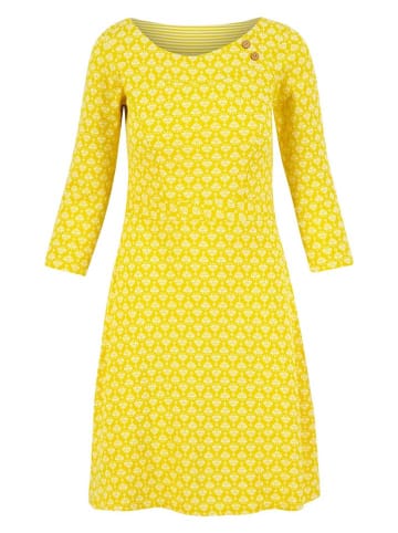Blutsgeschwister Kleid "Mod a Hula" in Gelb/ Weiß