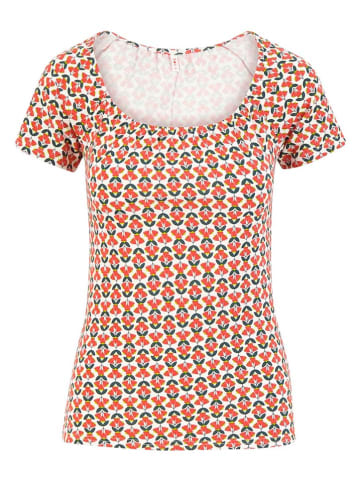 Blutsgeschwister Shirt "Vintage Heart" in Rot/ Grün/ Weiß