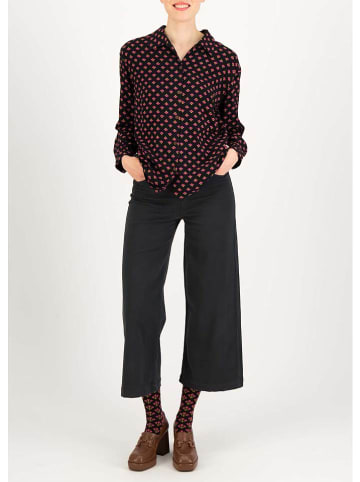 Blutsgeschwister Blouse "Knöpfchenliebe" zwart/roze