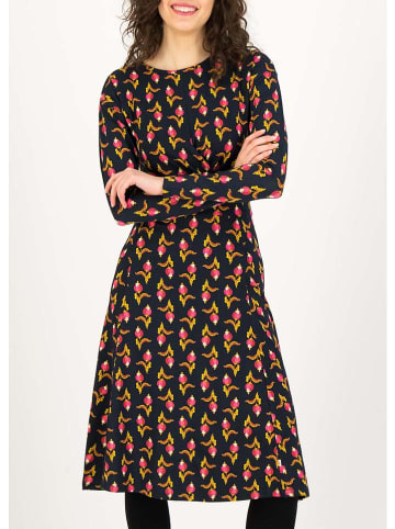 Blutsgeschwister Sukienka "Draperie Absolue" w kolorze czarno-różowo-żółtym
