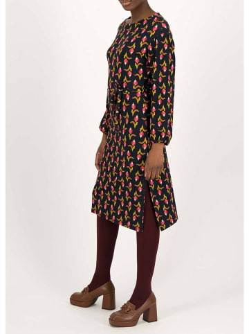 Blutsgeschwister Jurk "Celebrate the Glamour" zwart/roze/geel