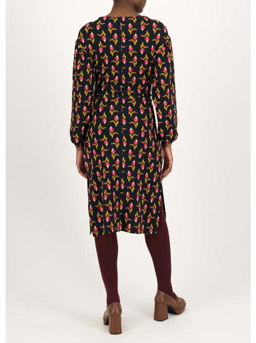 Blutsgeschwister Jurk "Celebrate the Glamour" zwart/roze/geel