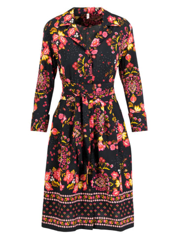 Blutsgeschwister Sukienka w kolorze czarno-różowo-żółtym