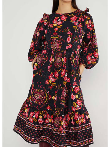 Blutsgeschwister Kleid "Naughty but True amusement" in Schwarz/ Pink/ Gelb