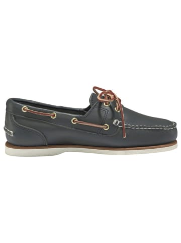 Timberland Leder-Mokassins "Classic Boat 2 Eye" in Dunkelblau