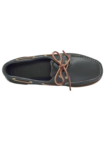 Timberland Leder-Mokassins "Classic Boat 2 Eye" in Dunkelblau