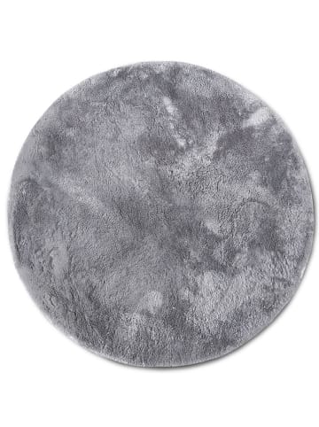 Elle Decoration Hochflor-Teppich "Calida" in Hellgrau