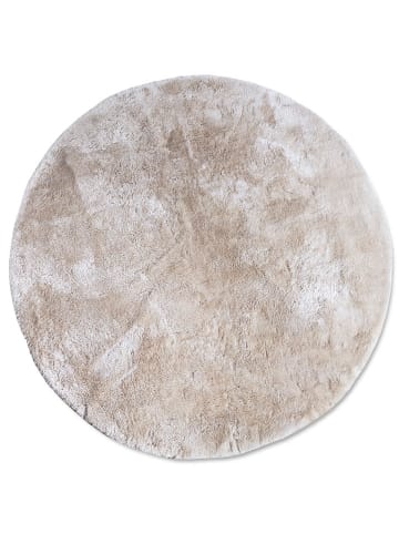 Elle Decoration Hoogpolig tapijt "Calida" crème