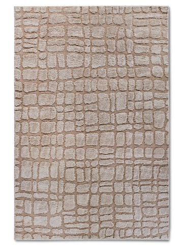 Elle Decoration Hochflor-Teppich "Artistique" in Beige