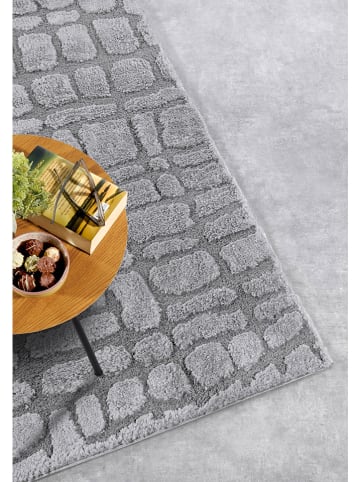 Elle Decoration Hochflor-Teppich "Artistique" in Hellgrau