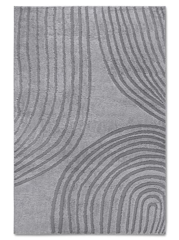 Elle Decoration Hochflor-Teppich "Pigment" in Hellgrau