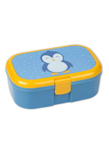 Lutz Mauder Lunchbox "Pinguin" in Blau - (L)16,5 x (B)10,5 x (H)6,5 cm