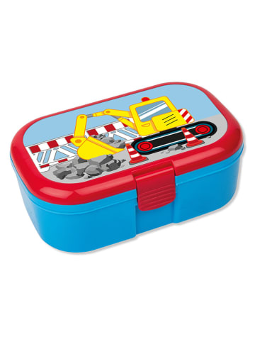 Lutz Mauder Lunchbox "Bagger" in Blau - (L)16,5 x (B)10,5 x (H)6,5 cm