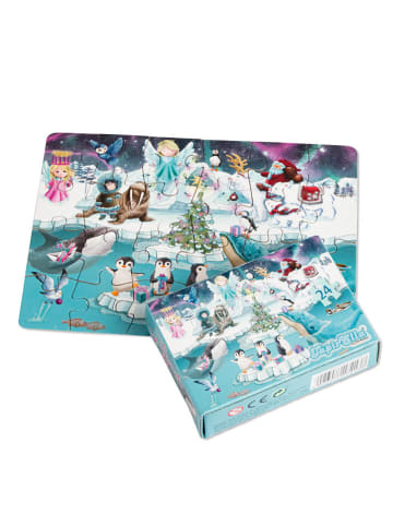 Lutz Mauder 24tlg. Mini Puzzle "Weihnachten auf dem Eis" - ab 3 Jahren