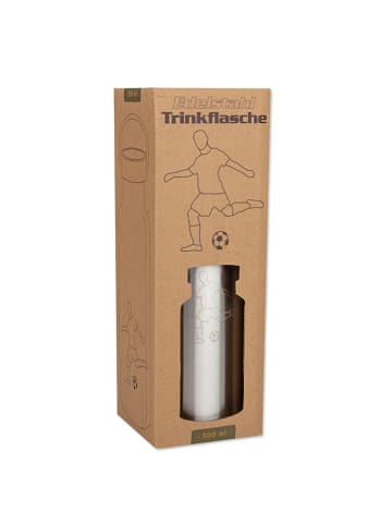 Lutz Mauder Edelstahl-Trinkflasche "Fußball" in SIlber - 500 ml