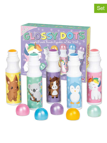 Lutz Mauder 5er-Set: Stempel-Marker "GlossyDots" in Bunt - ab 3 Jahren