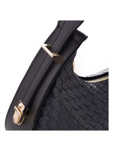 Lucky Bees Henkeltasche in Schwarz - (B)28 x (H)20 x (T)8 cm