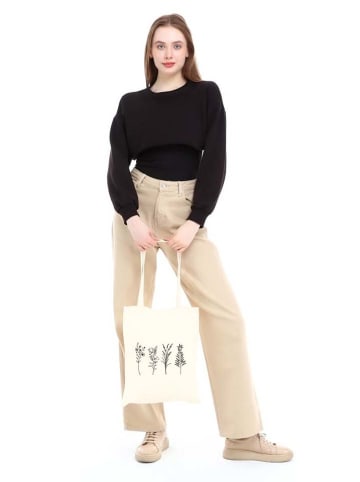 MORI Schultertasche in Creme - (B)25 x (H)40 x (T)8 cm