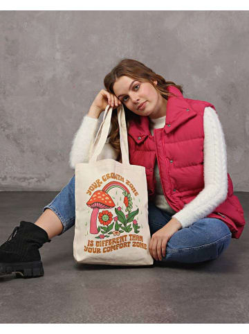 BAGmori Schultertasche in Creme - (B)25 x (H)40 x (T)8 cm