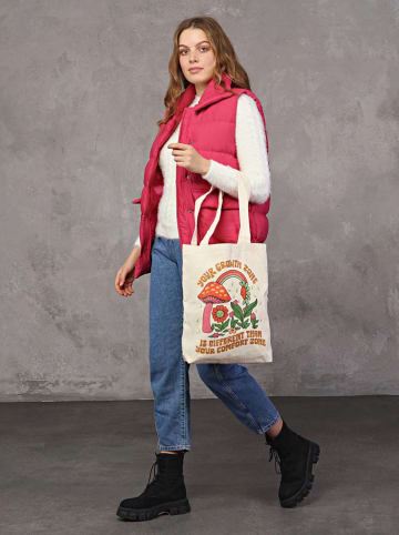 MORI Schultertasche in Creme - (B)25 x (H)40 x (T)8 cm