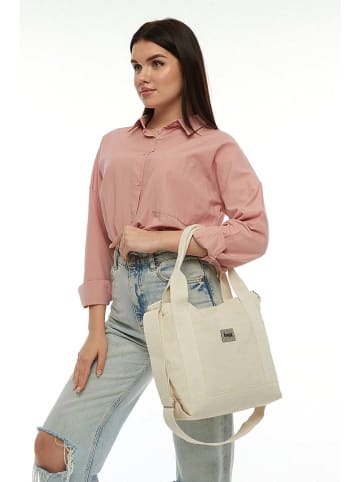 BAGmori Henkeltasche in Creme - (B)36 x (H)28 x (T)7 cm