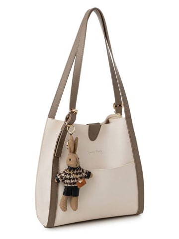 Lucky Bees Schultertasche in Creme - (B)28 x (H)31 x (T)10 cm