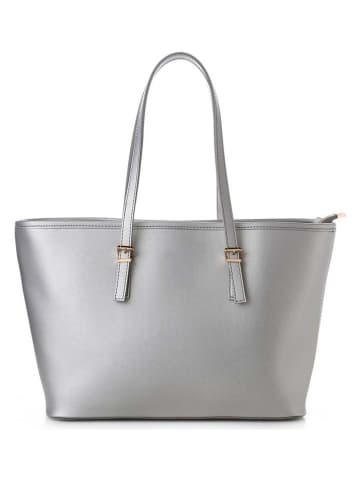Lucky Bees Shopper bag w kolorze srebrnym - 42 x 25 x 15 cm
