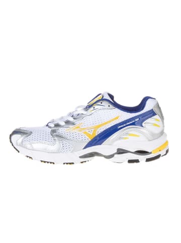Mizuno Sneakers "Wave Rider 10" wit/donkerblauw/zilverkleurig