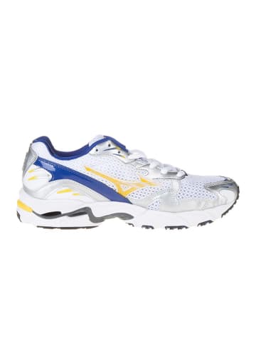 Mizuno Sneakersy "Wave Rider 10" w kolorze biało-granatowo-srebrnym