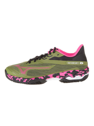 Mizuno Tennisschuhe "Wave Exceed Lig" in Khaki/ Pink