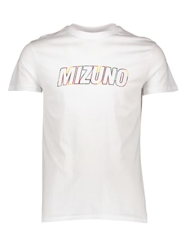 Mizuno Trainingsshirt "Earth Gym" in Weiß