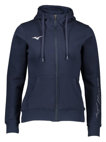 Mizuno Sweatjacke in Dunkelblau