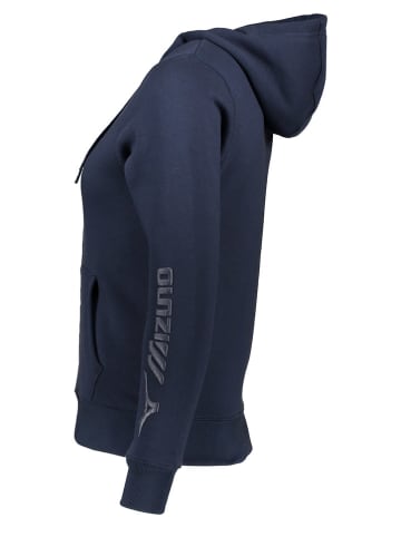 Mizuno Sweatjacke in Dunkelblau