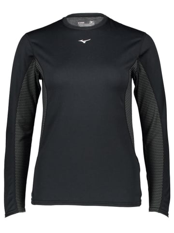 Mizuno Trainingsshirt in Schwarz