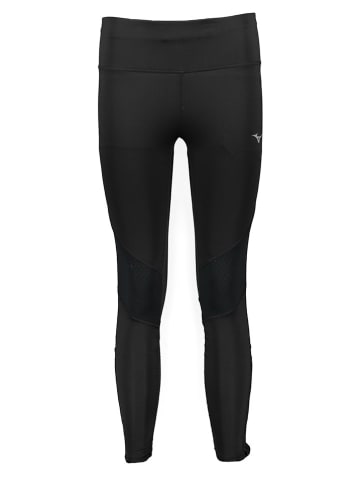 Mizuno Trainingsleggings "Warmalite" in Schwarz