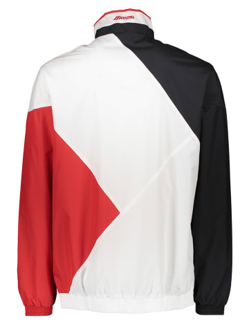 Mizuno Trainingsvest "Track" wit/rood/zwart