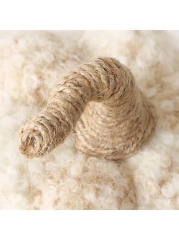 Boltze Dekoaufsteller Boucla, Kürbis, H 17 cm, Polyethylen, in Beige - (H)17 cm