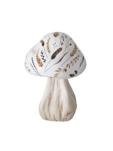 Boltze 2er-Set: Dekoaufsteller "Jelena" in Hellbraun/ Weiß - (H)17 cm
