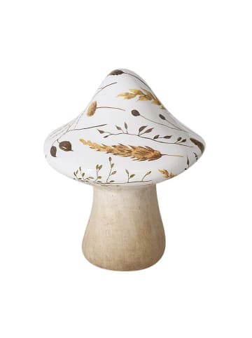 Boltze 2er-Set: Dekoaufsteller "Jelena" in Beige/ Weiß - (H)12 cm