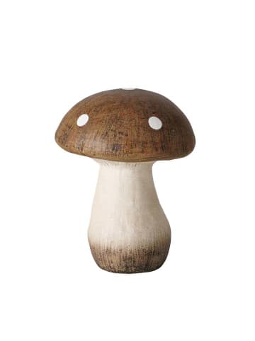 Boltze 2-delige set: decoratieve objecten "Manuso" bruin/wit - (H)16 cm