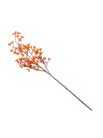 Boltze Dekozweig "Beeren" in Orange - (H)6 cm