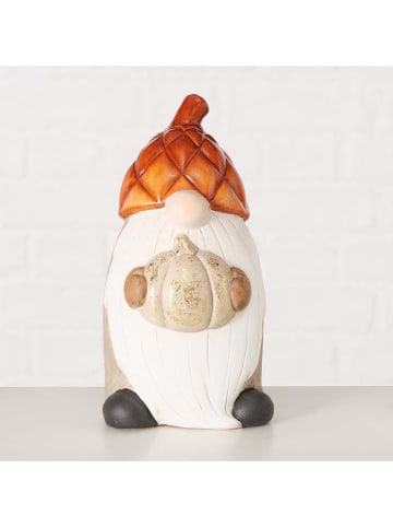 Boltze 2er-Set: Dekofiguren "Costas" in Beige/ Orange - (H)18 cm