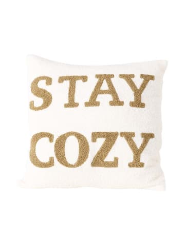 Boltze Decoratief kussen "Cosy" crème/lichtbruin - (L)45 x (B)45 cm