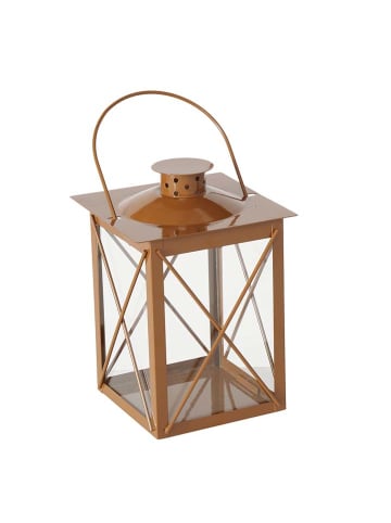 Boltze Lantaarn "Farol" lichtbruin - (B)14 x (H)20 cm