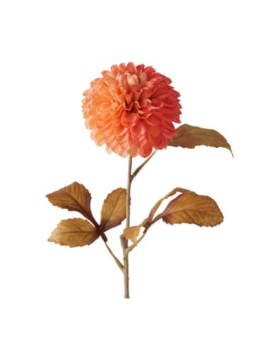 Boltze Kunstbloemen "Chrysantheme" oranje - (H)10,4 cm